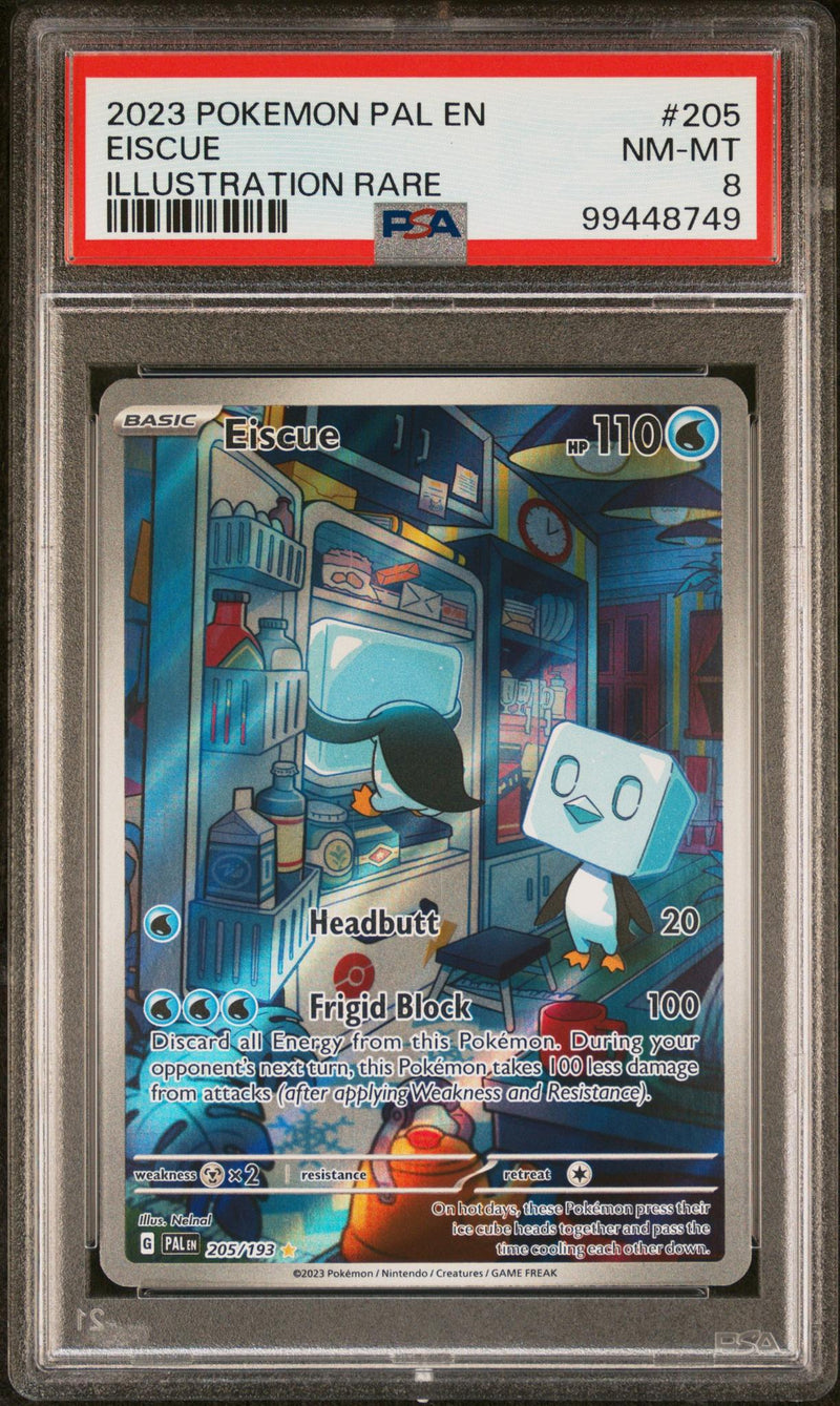 2023 Pokemon Scarlet and Violet Paldea Evolved Illustration Rare Eiscue #205 PSA 8