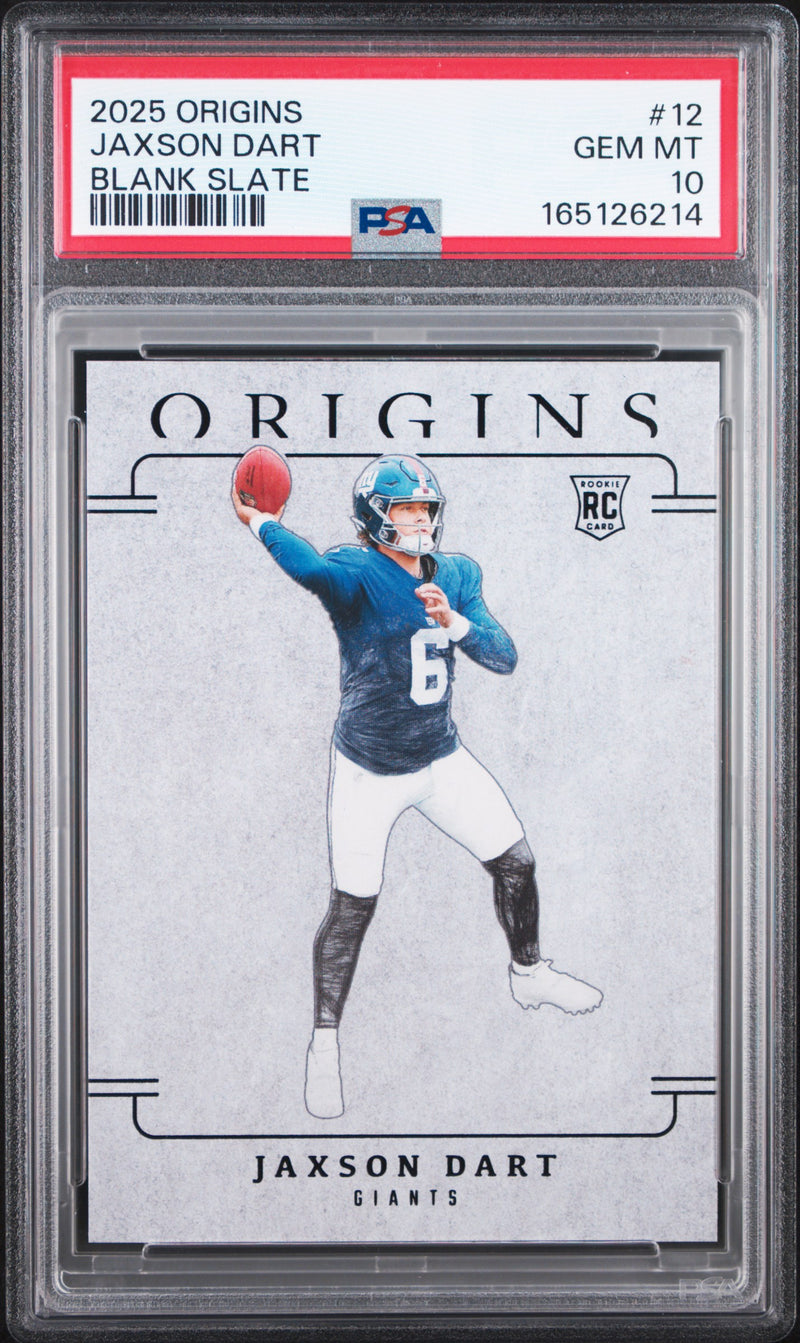2025 Origins Blank Slate Jaxson Dart #12 PSA 10