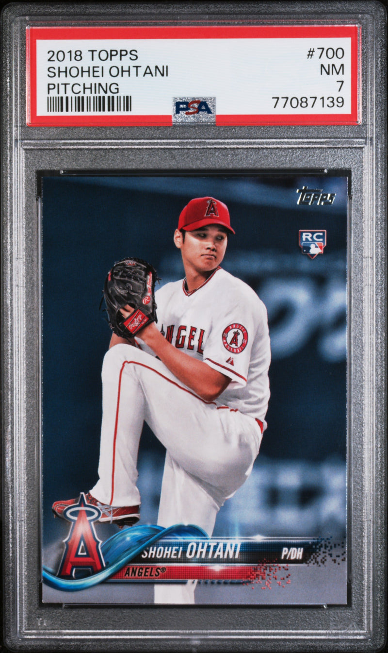 2018 Topps Pitching Shohei Ohtani #700 PSA 7