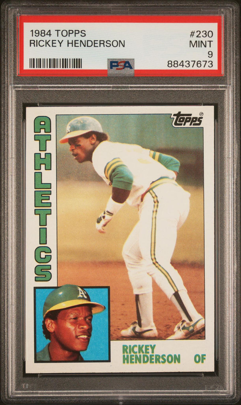 1984 Topps Rickey Henderson #230 PSA 9
