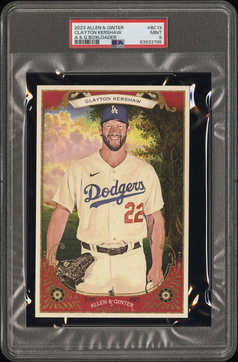 2023 Topps Allen & Ginter A & G Boxloader Clayton Kershaw #BC13 PSA 9