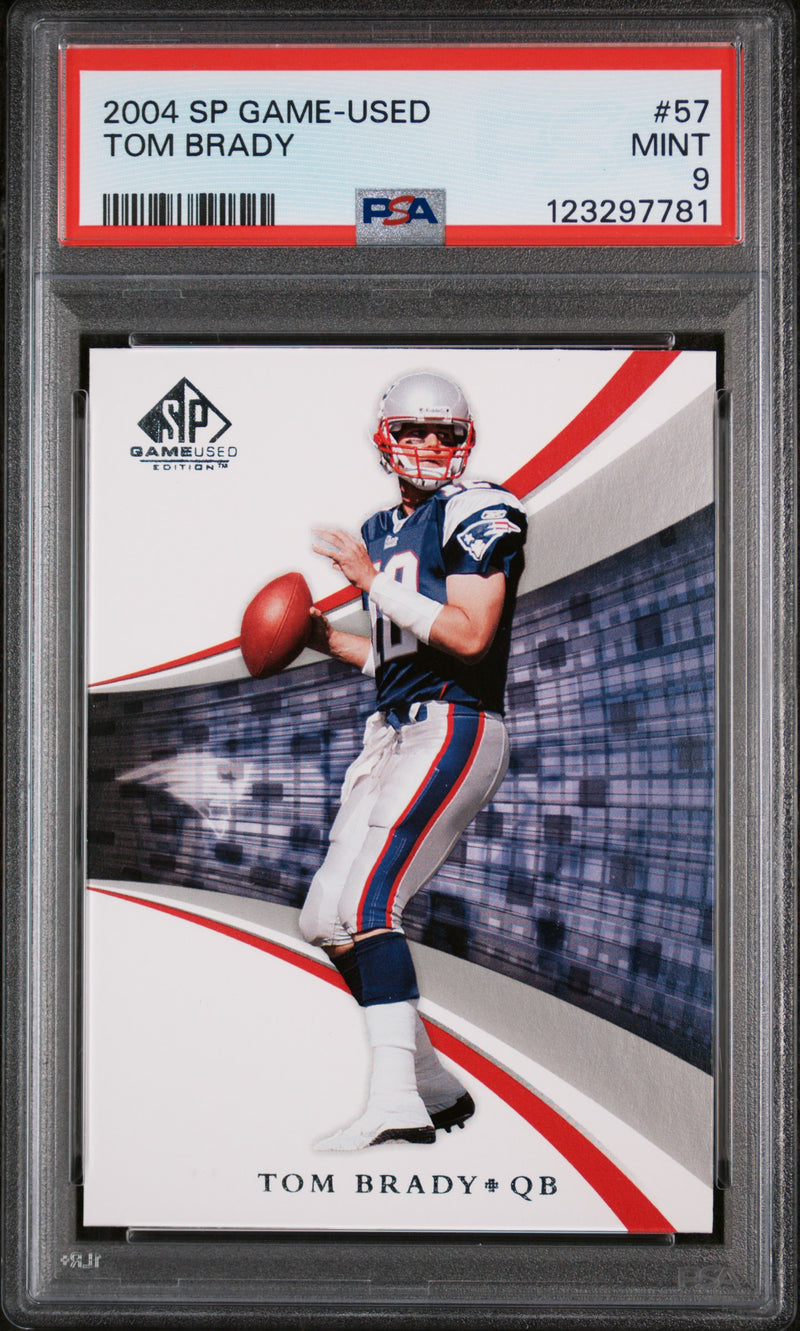 2004 SP Game Used Tom Brady #57 PSA 9