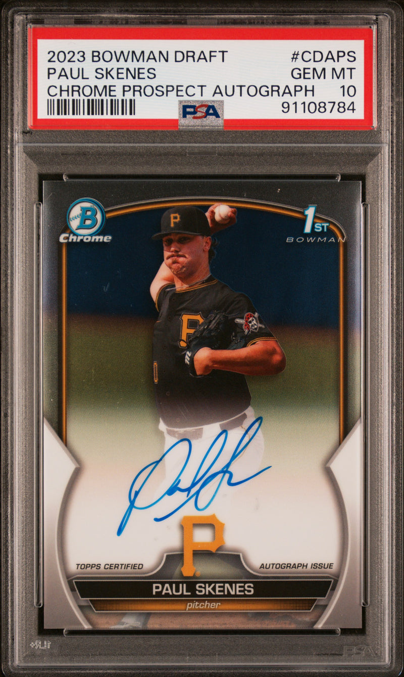2023 Bowman Draft Chrome Prospect Autograph Paul Skenes #CDA-PS PSA 10