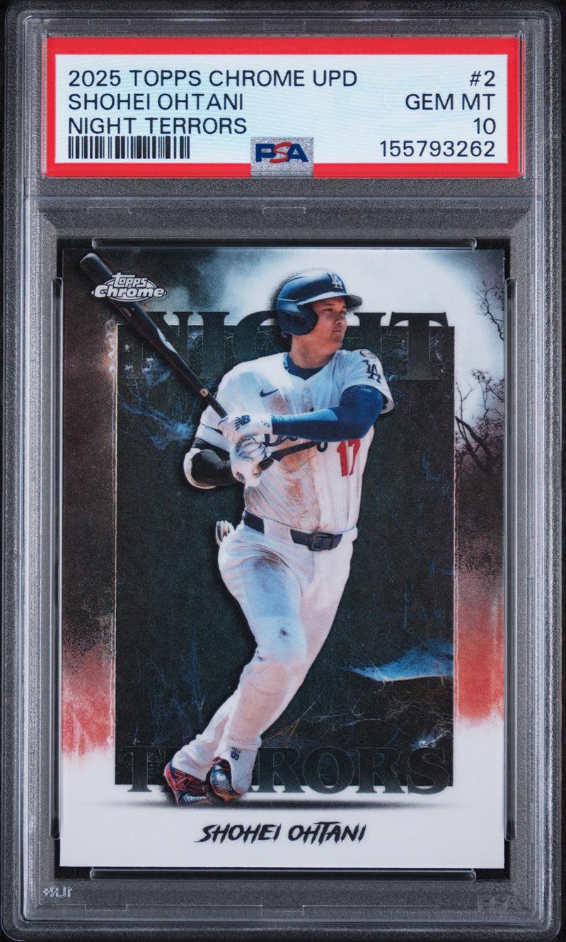 2025 Topps Chrome Update Night Terrors Shohei Ohtani #NT-2 PSA 10
