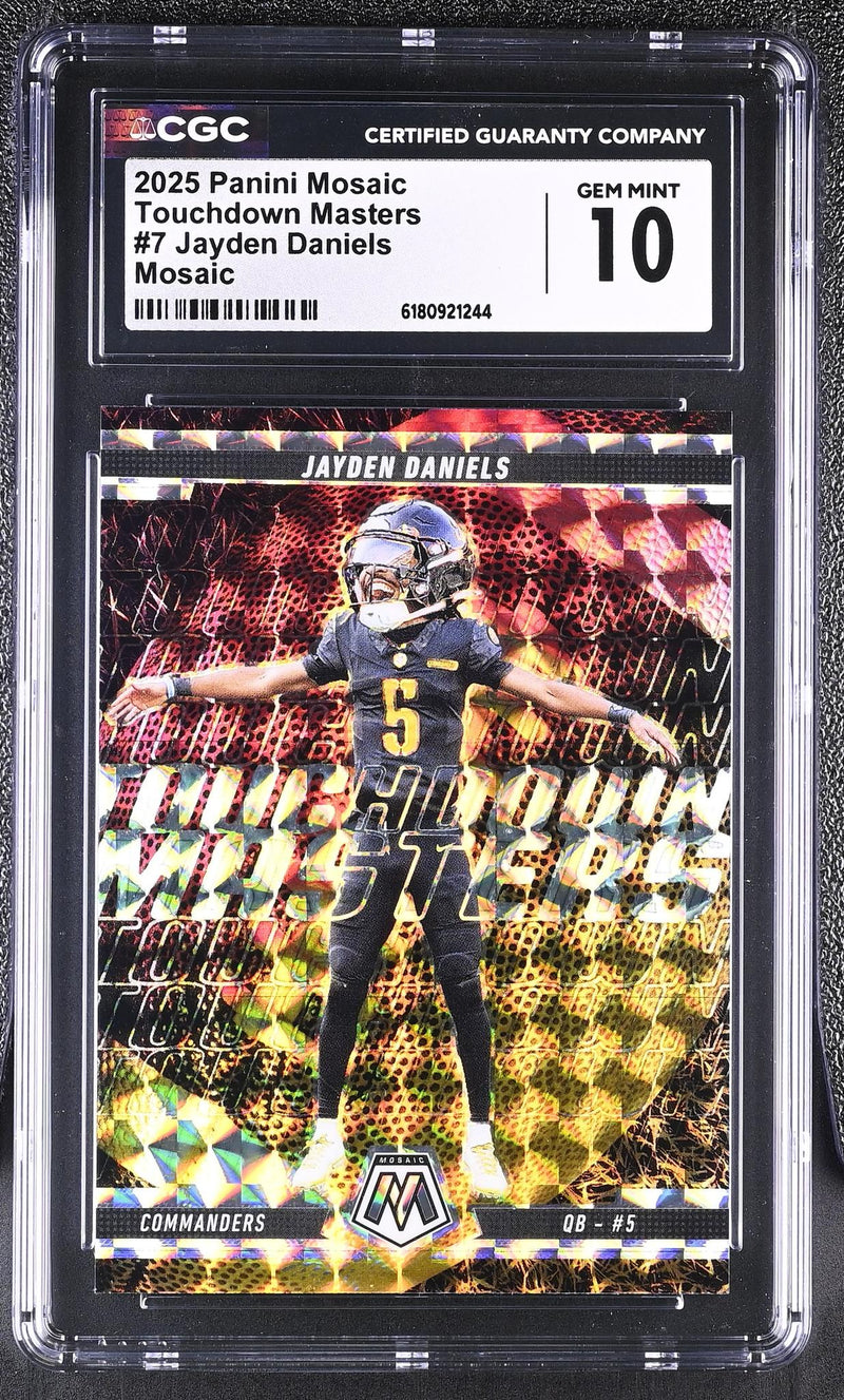 2025 Panini Mosaic Touchdown Masters Jayden Daniels #7 Mosaic CGC 10