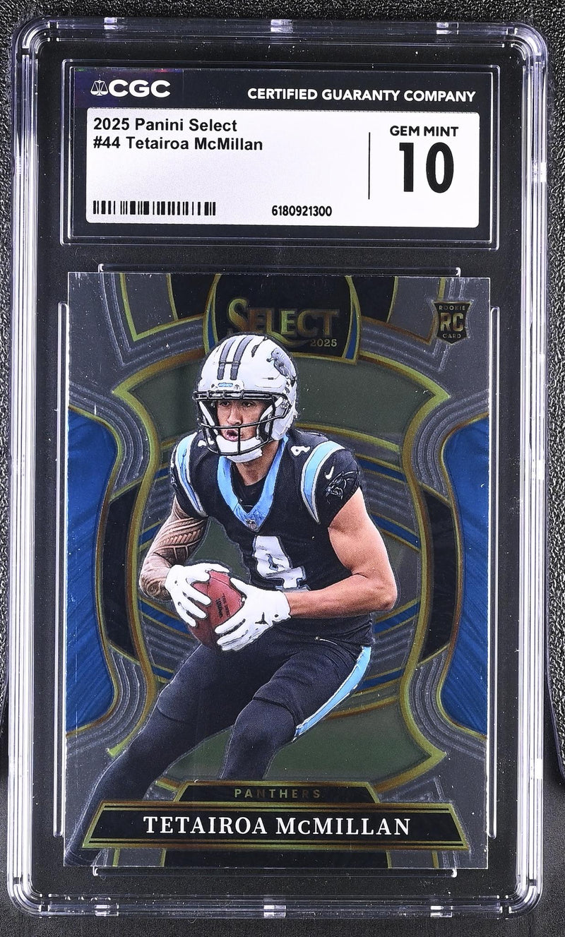2025 Panini Select Tetairoa McMillan #44 Rookie Concourse CGC 10