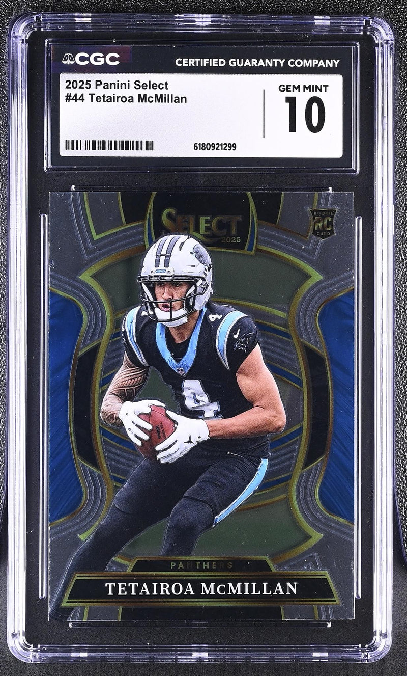 2025 Panini Select Tetairoa McMillan #44 Rookie Concourse CGC 10