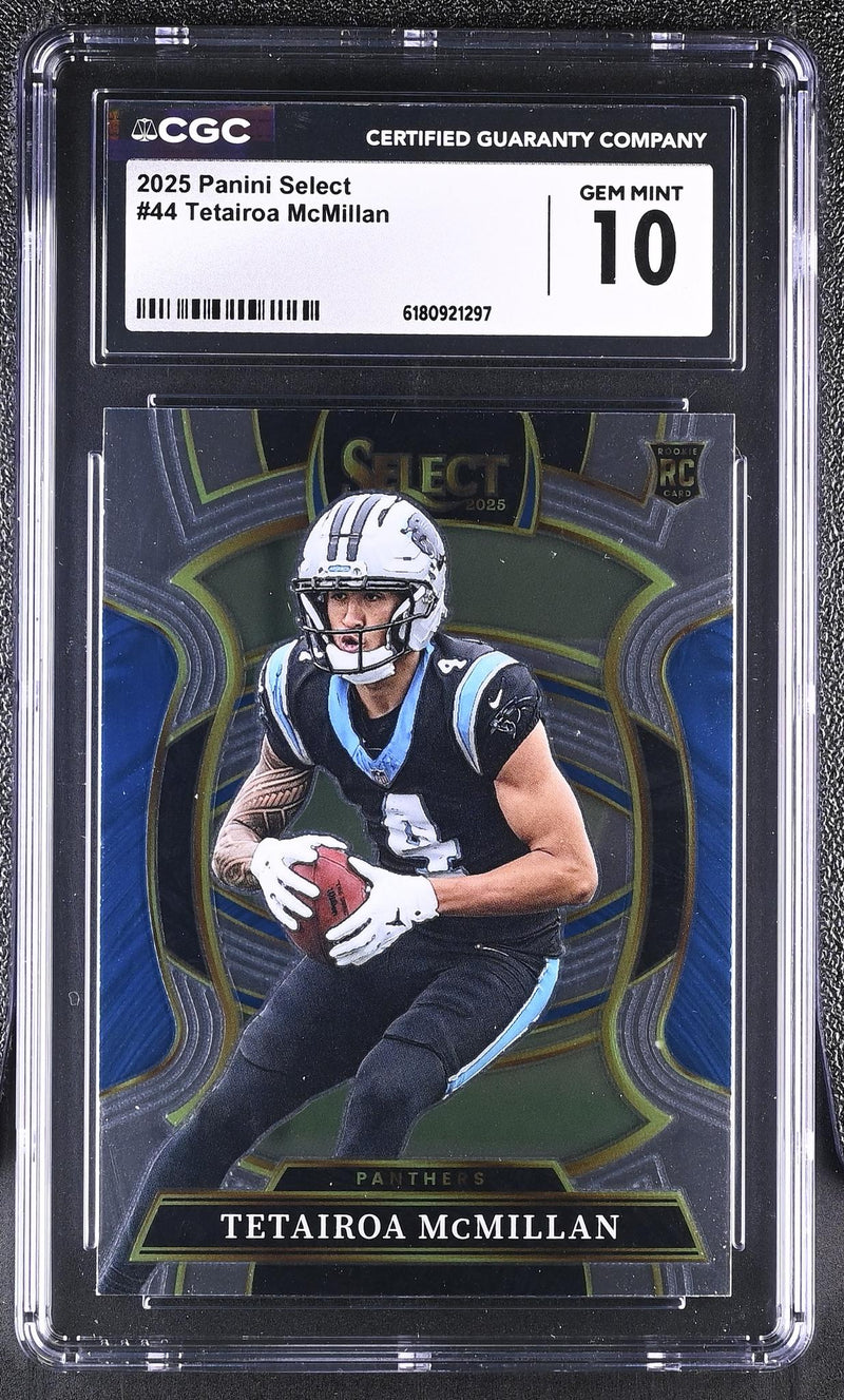 2025 Panini Select Tetairoa McMillan #44 Rookie Concourse CGC 10