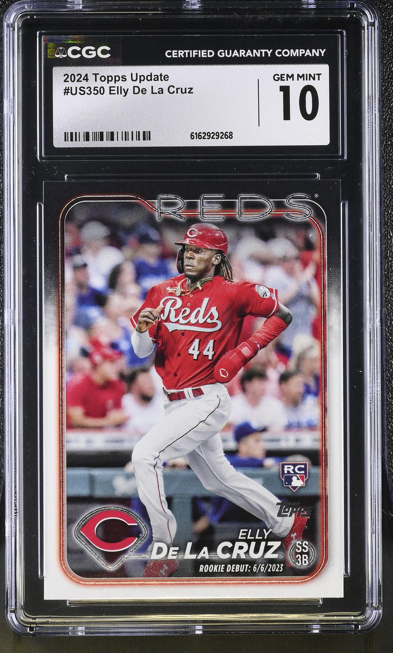 2024 Topps Update Elly De La Cruz #US350 Rookie Card CGC 10