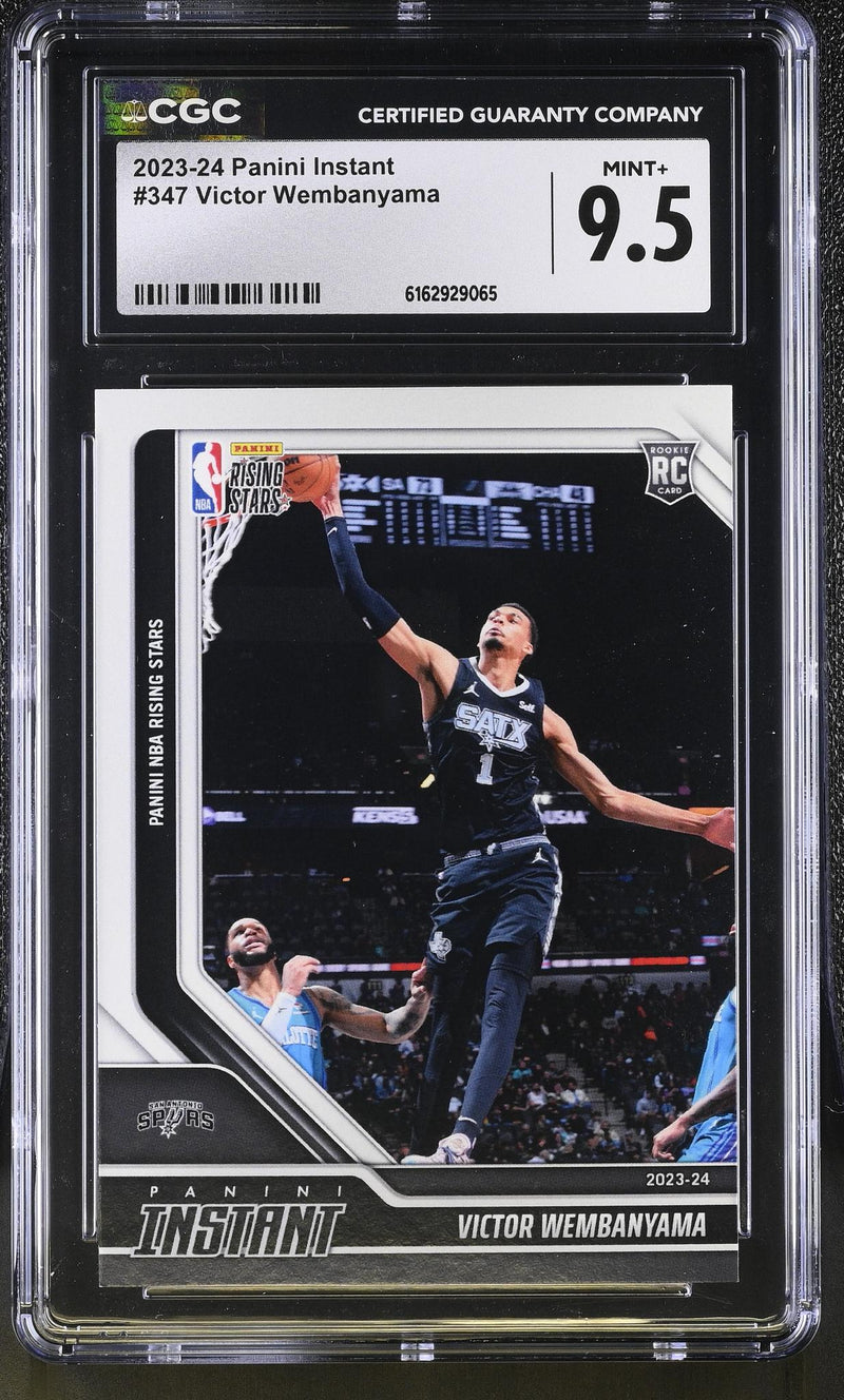 2023-24 Panini Instant Victor Wembanyama #347 Rookie Rising Stars /8615 CGC 9.5