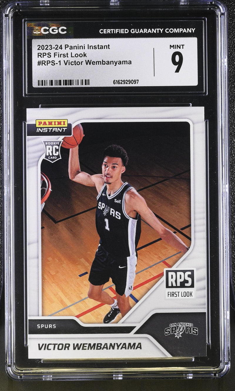 2023-24 Panini Instant Victor Wembanyama #RPS-1 Rookie RPS First Look /16791 CGC 9
