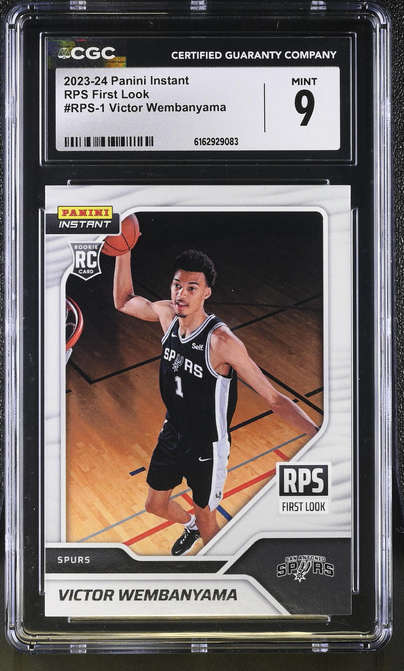 2023-24 Panini Instant Victor Wembanyama #RPS-1 Rookie RPS First Look /16791 CGC 9