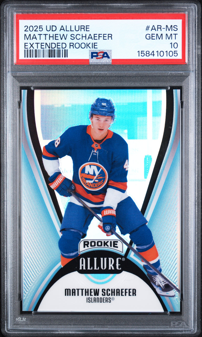 2025 SP Game Used Matthew Schaefer #ARMS PSA 10