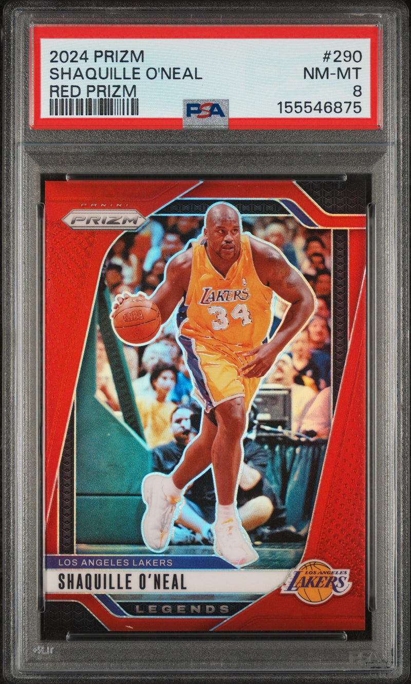 2024 Panini Prizm Prizms Red Shaquille O'Neal #290 /299 PSA 8