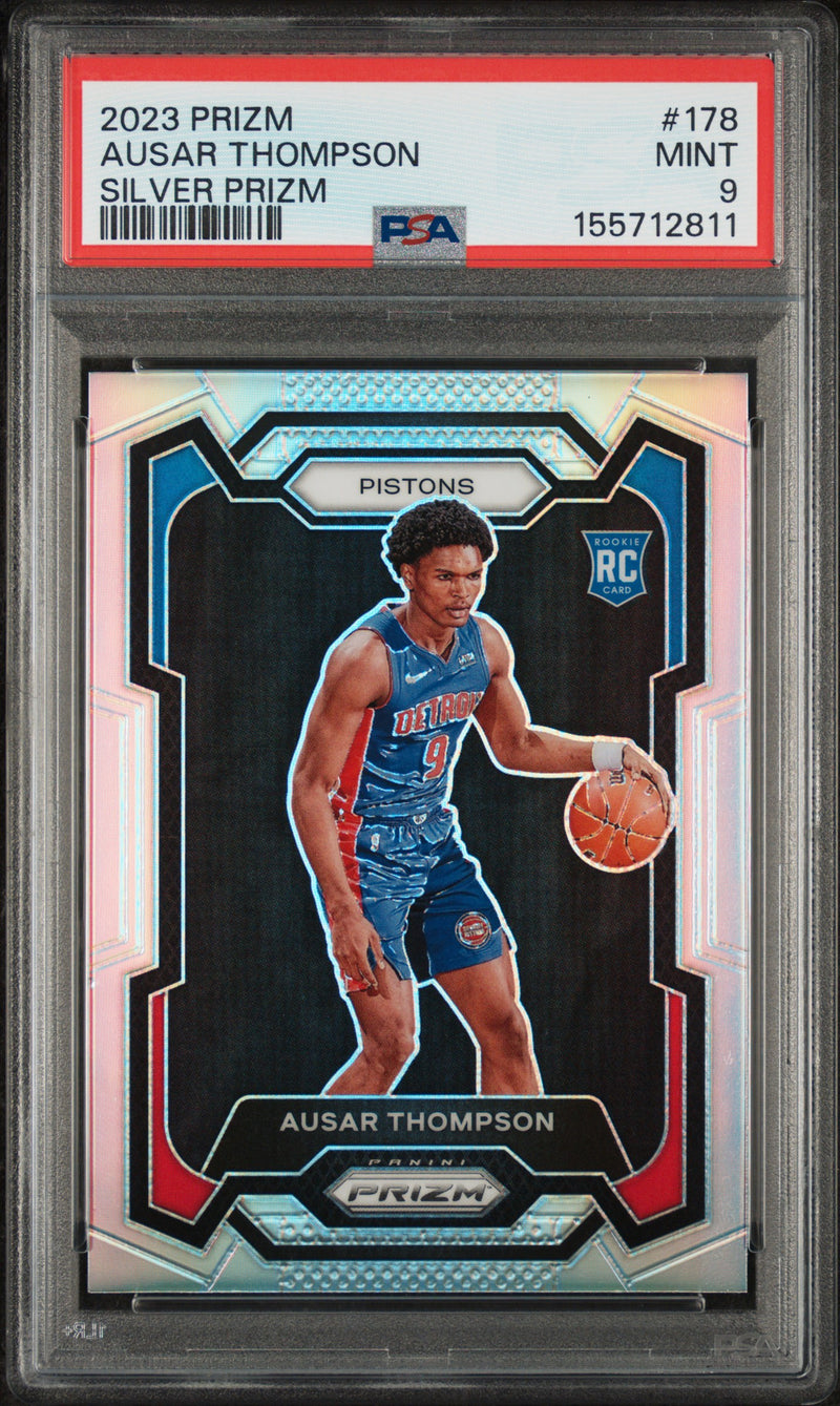 2023 Panini Prizm Silver Prizm Ausar Thompson #178 PSA 9
