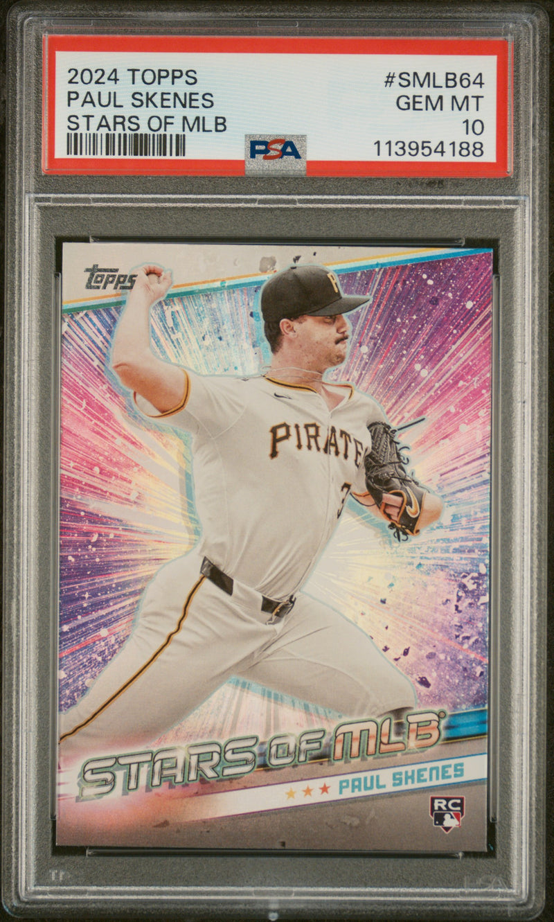 2024 Topp Update Stars of MLB Paul Skenes #SMLB-64 PSA 10
