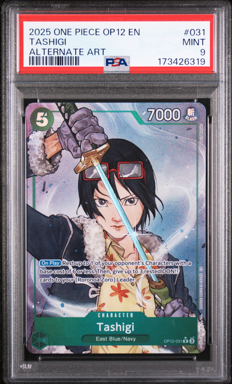 2025 One Piece Legacy of the Master Alternate Art Tashigi #031 PSA 9