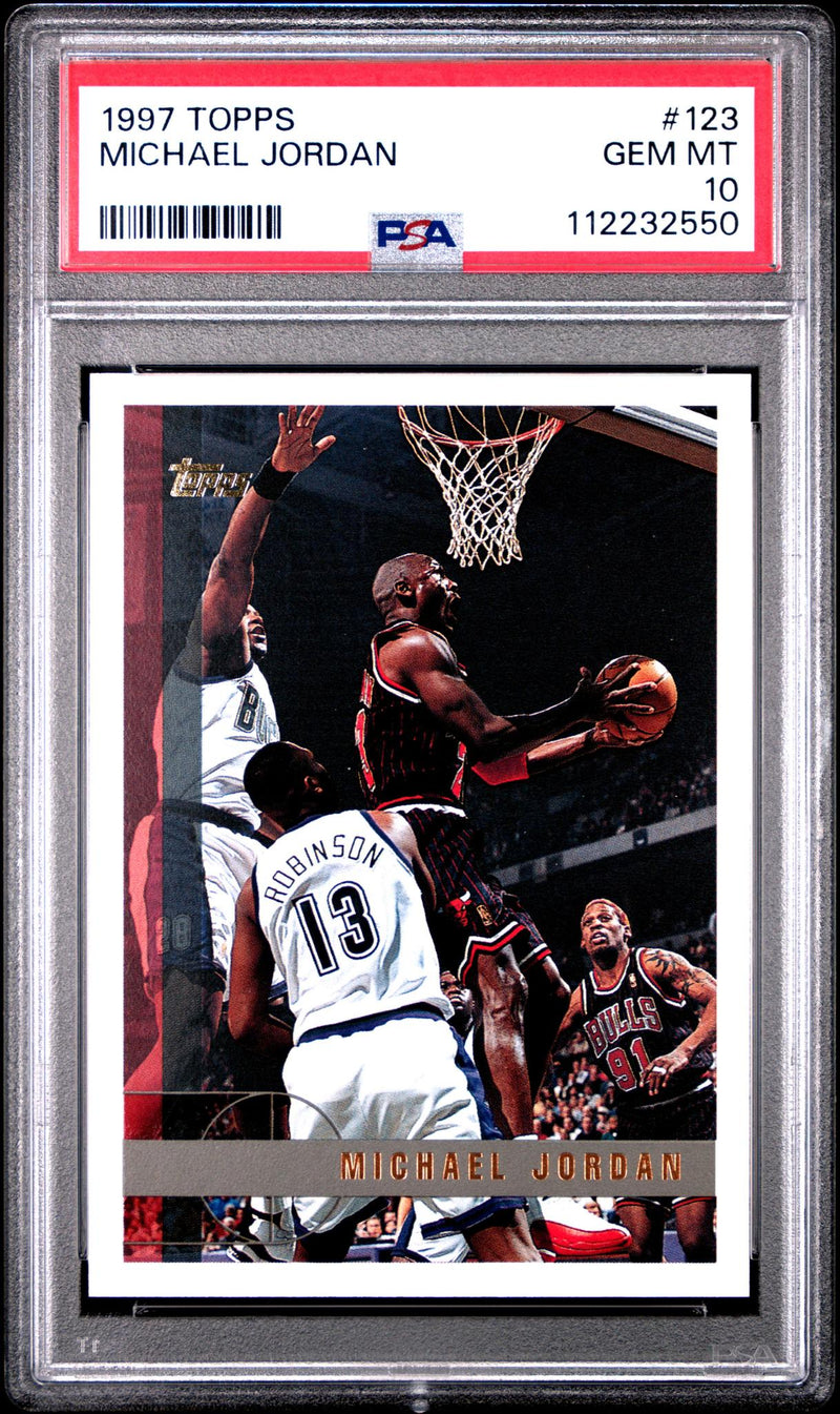 1997 Topps Michael Jordan #123 PSA 10