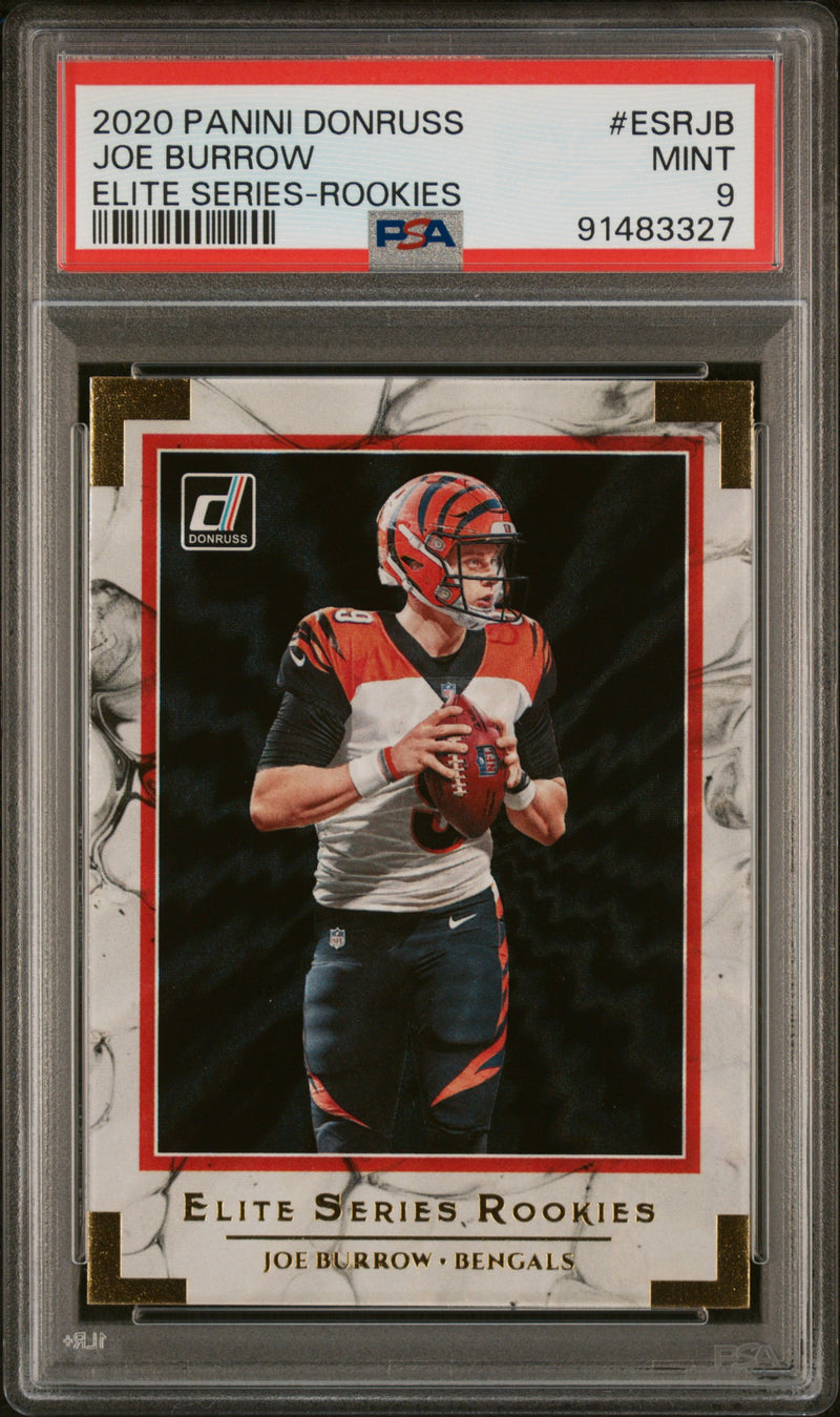 2020 Donruss the Elite Series Rookie Joe Burrow #ESRJB PSA 9