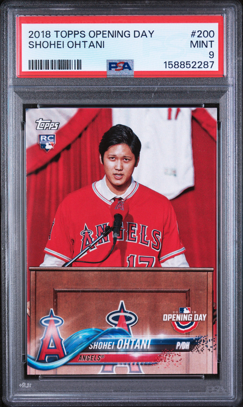 2018 Topps Opening Day Shohei Ohtani #200 PSA 9