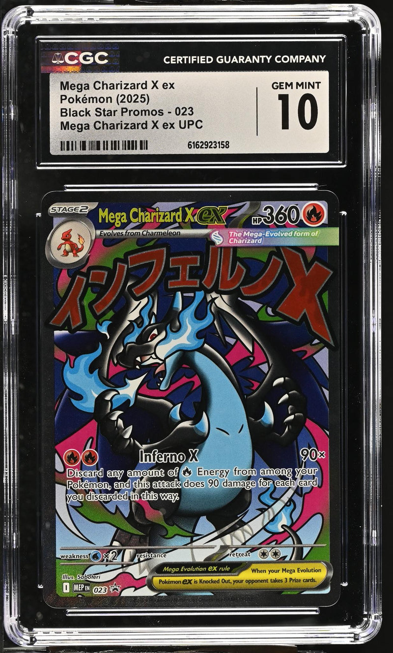Pokémon Black Star Promos Mega Charizard X ex #023 CGC 10