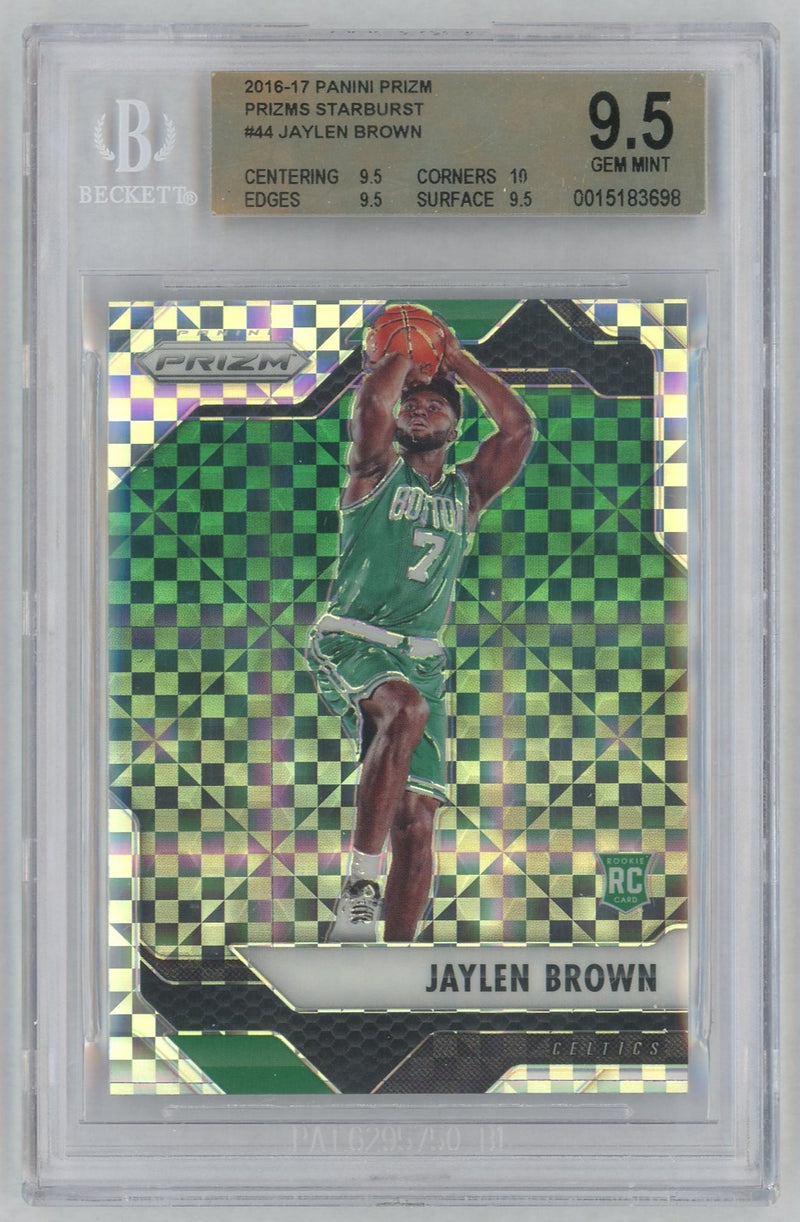 2016 Panini Prizm Starburst Prizm Jaylen Brown #44 /11 BGS 9.5