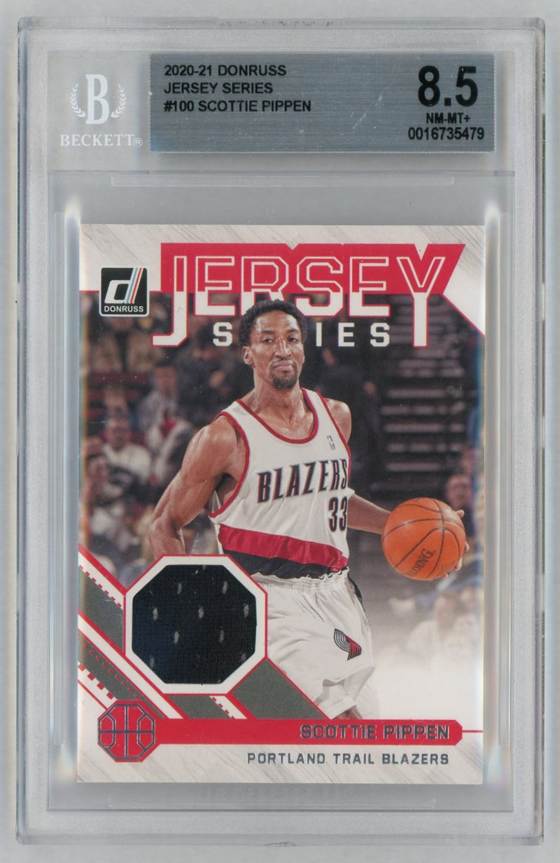 2020 Panini Donruss Jersey Series Jersey Series Scottie Pippen #JSSPP BGS 8.5