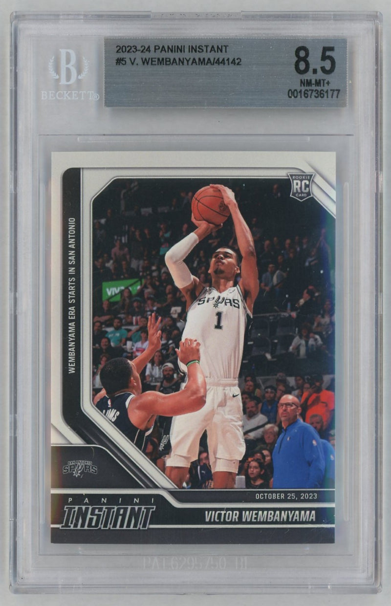 2023 Panini Instant Victor Wembanyama #5 /44142 /1 BGS 8.5