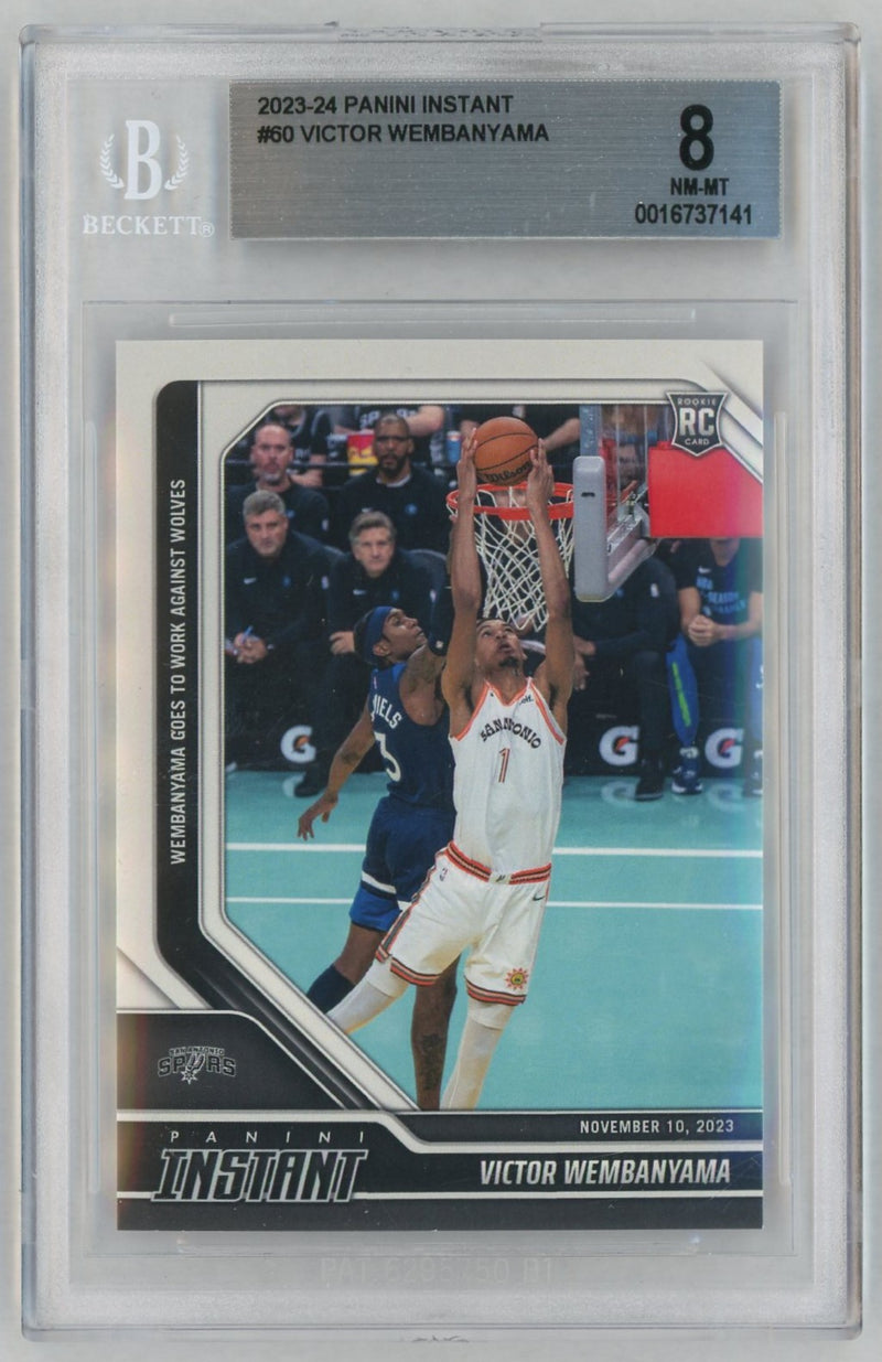2023 Panini Instant Victor Wembanyama #60 /6522 /1 BGS 8
