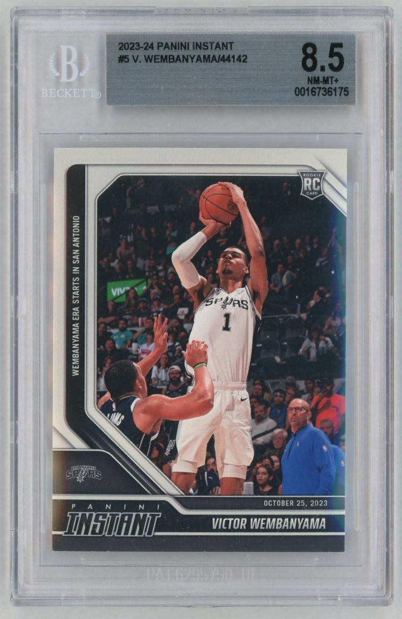 2023 Panini Instant Victor Wembanyama #5 /44142 /1 BGS 8.5