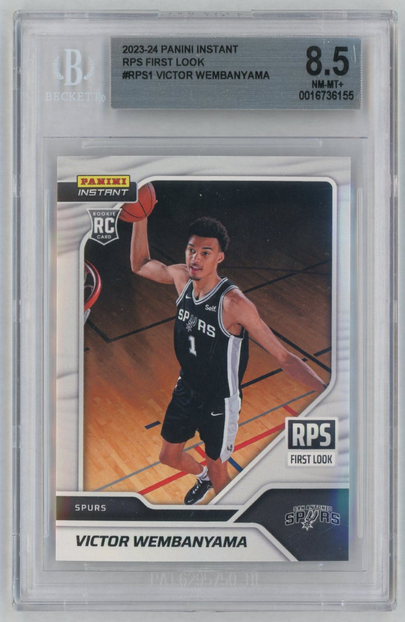 2023 Panini Instant Rps First Look Victor Wembanyama #RPS1 /1 BGS 8.5