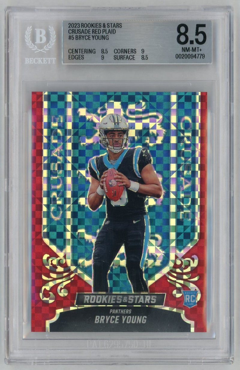 2023 and Stars Crusade Red Plaid Bryce Young #5 BGS 8.5