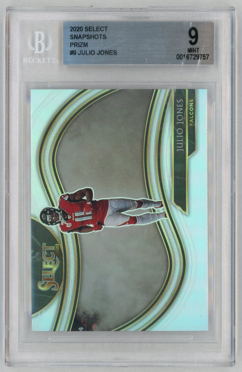 2020 Panini Select Snapshots Prizm Julio Jones #9 BGS 9