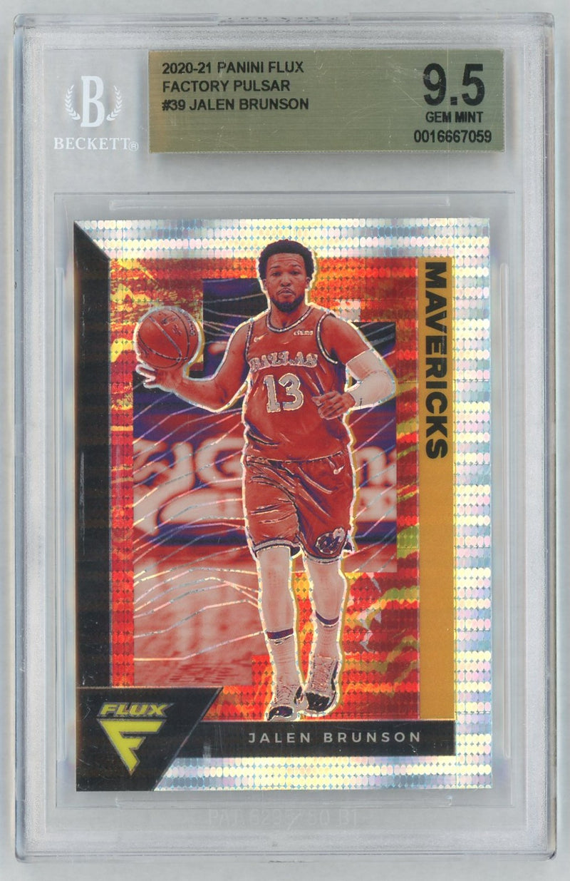 2020 Panini Flux Pulsar Jalen Brunson #39 BGS 9.5