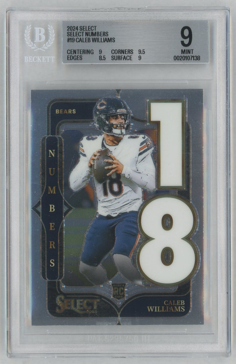 2024 Panini Select Caleb Williams #19 BGS 9