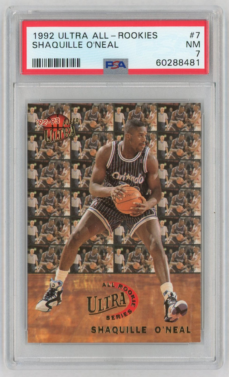 1992 Ultra All Rookie Shaquille O'Neal #7 PSA 7
