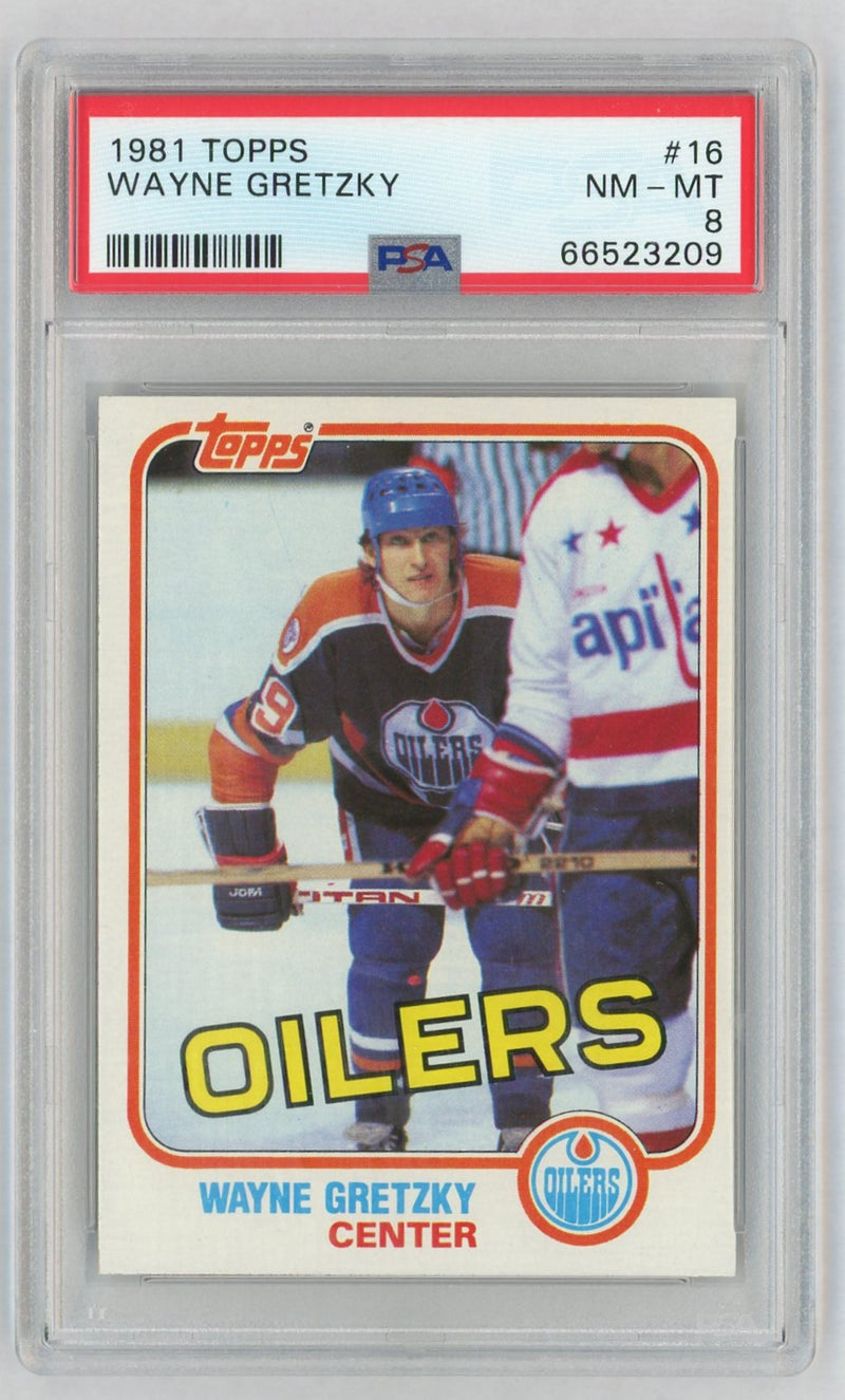 1981 Topps Wayne Gretzky #16 PSA 8