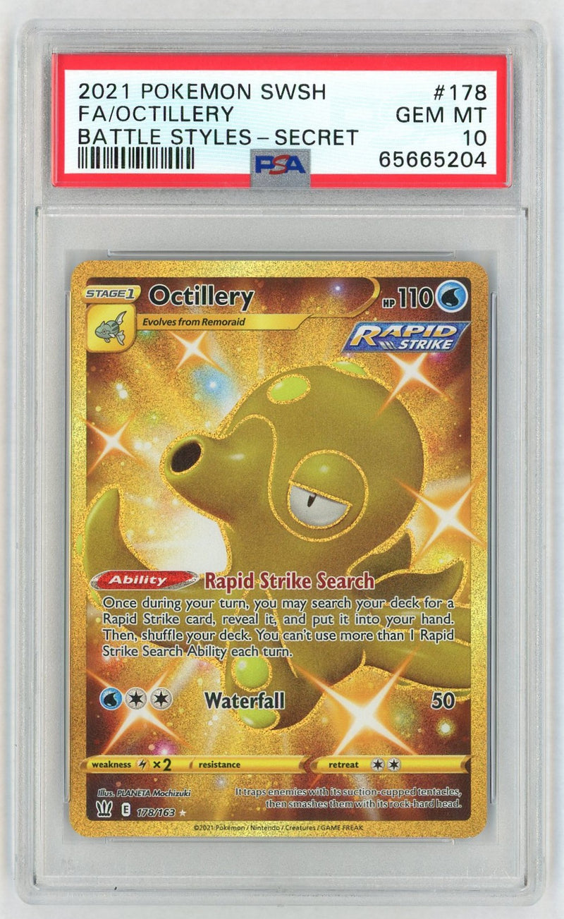 2021 Battle Styles English Octillery #178 PSA 10