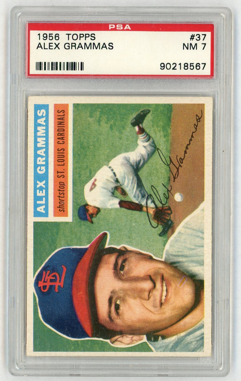 1956 Topps Alex Grammas #37 PSA 7