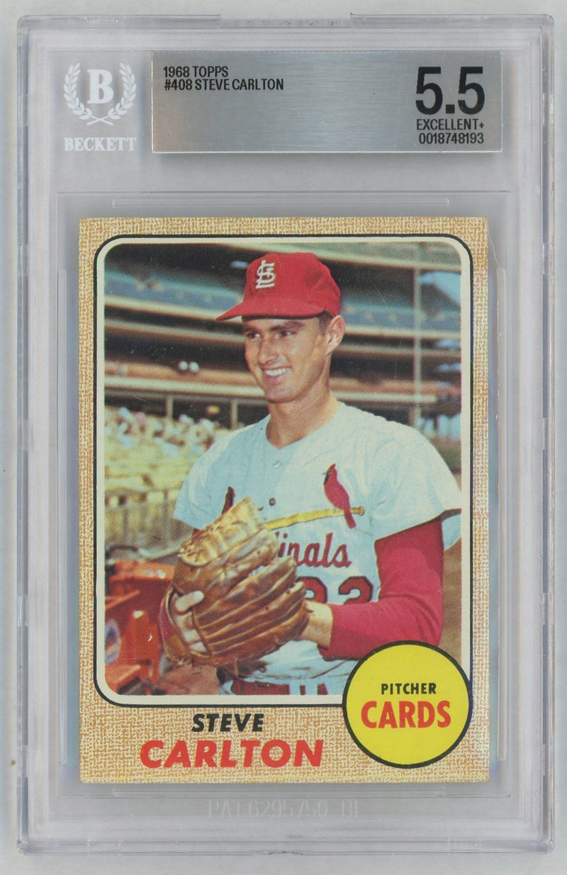 1968 Topps Steve Carlton #408 BVG 5.5