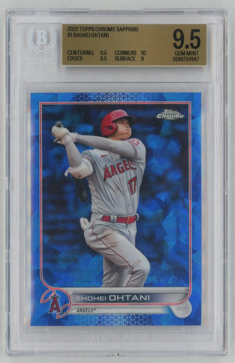 2022 Topps Chrome Sapphire Shohei Ohtani #1 BGS 9.5