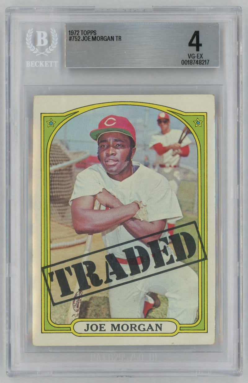 1972 Topps Traded Joe Morgan #752 BVG 4