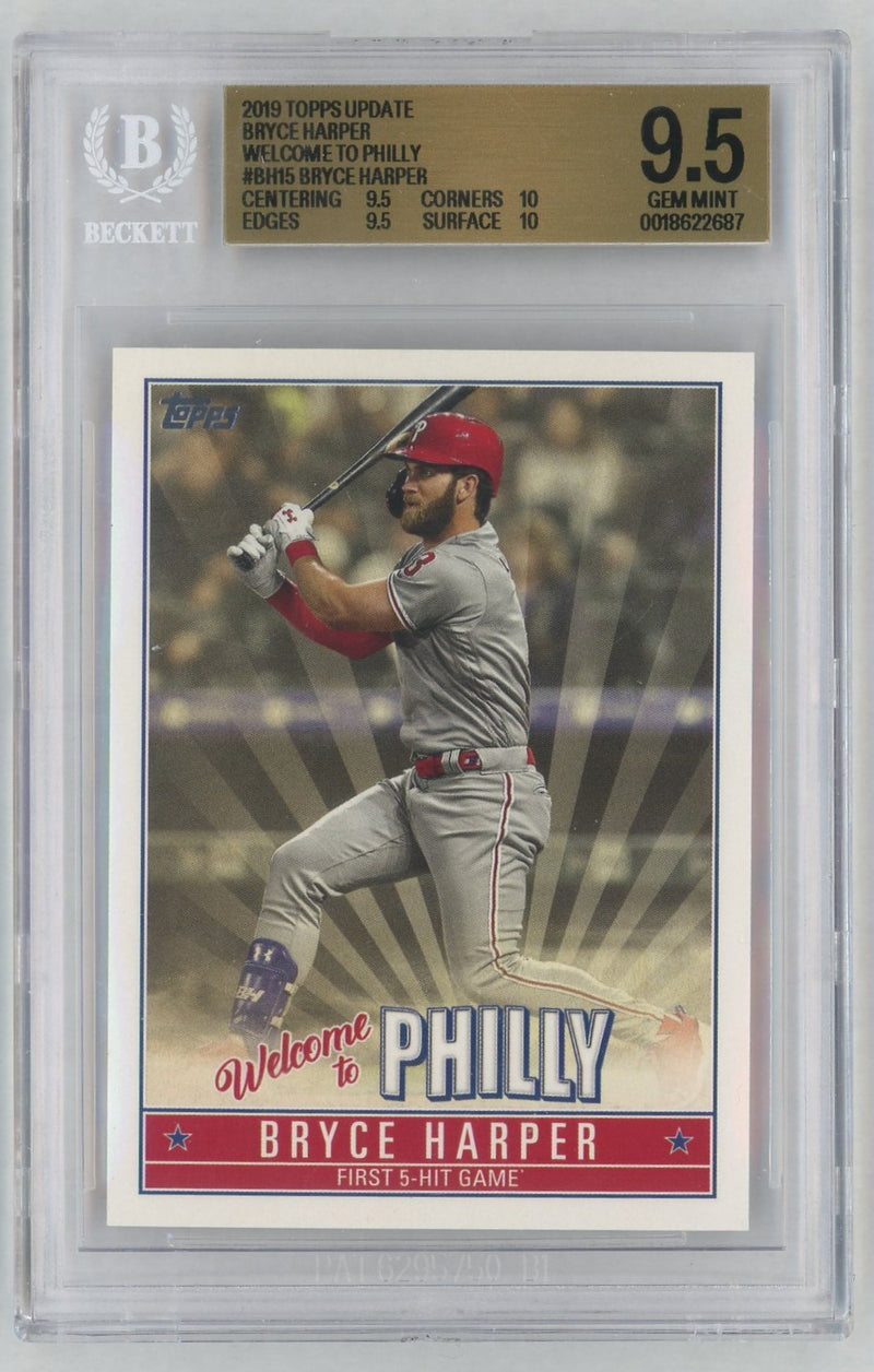 2019 Topps Update Bryce Harper Welcome To Philly Bryce Harper #BH15 BGS 9.5