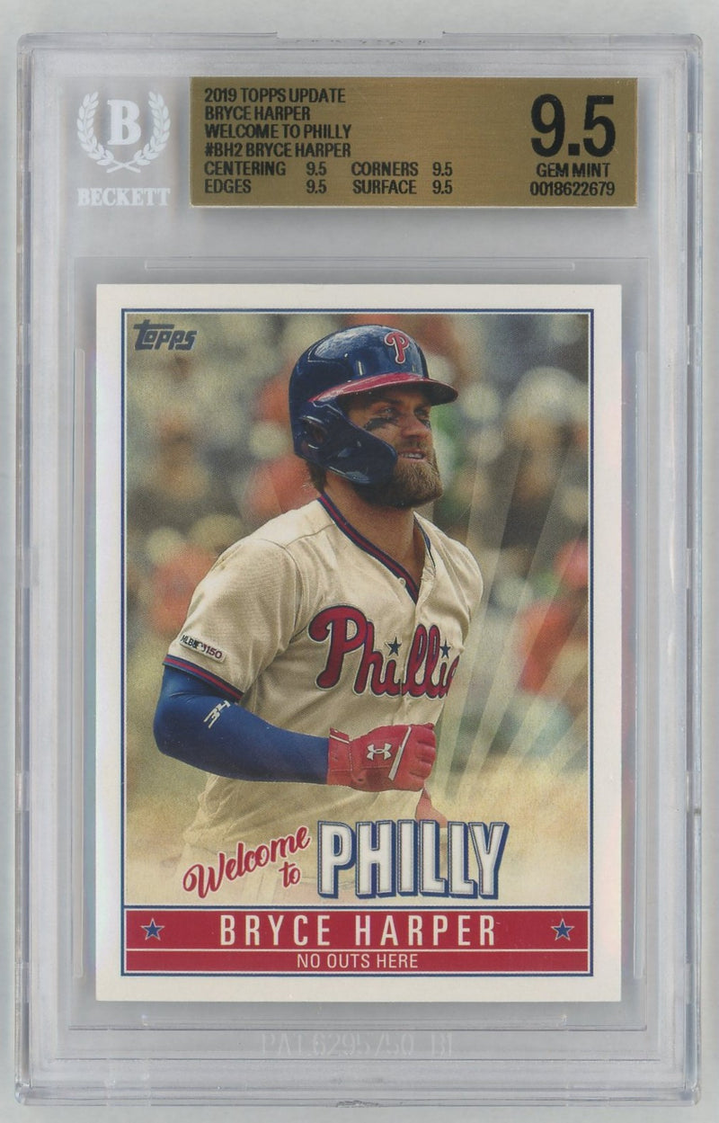 2019 Topps Update Bryce Harper Welcome To Philly Bryce Harper #BH2 BGS 9.5
