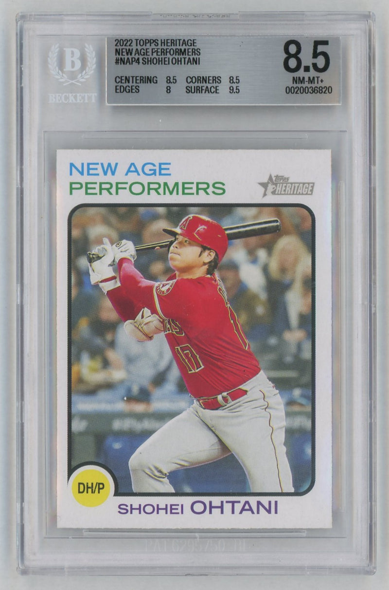2022 Topps Heritage New Age Performers Shohei Ohtani #NAP4 BGS 8.5