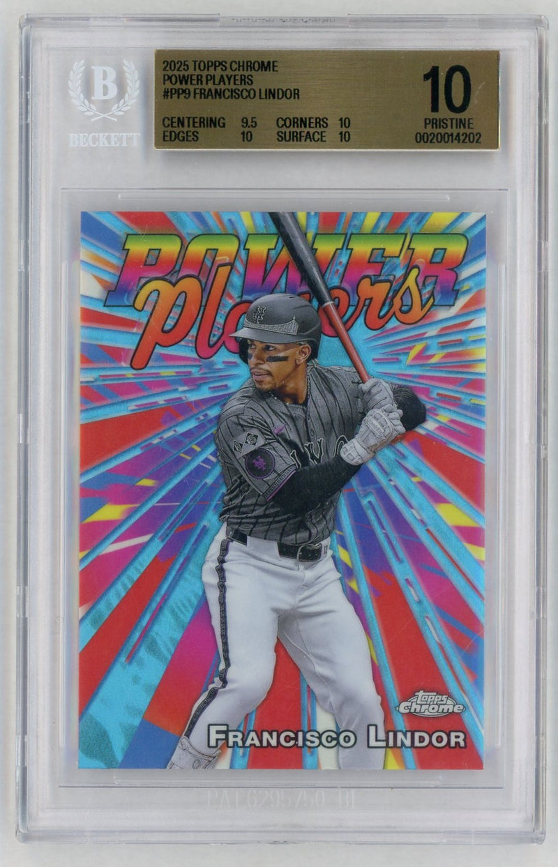 2025 Topps Chrome Francisco Lindor #PP-9 BGS 10