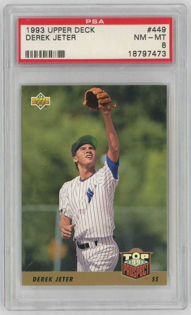1993 Upper Deck Derek Jeter #449 PSA 8