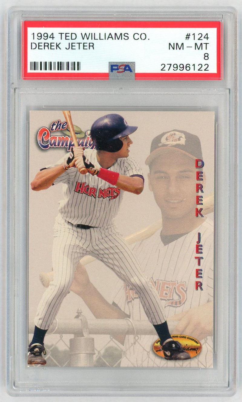 1994 Ted Williams Co. Derek Jeter #124 PSA 8