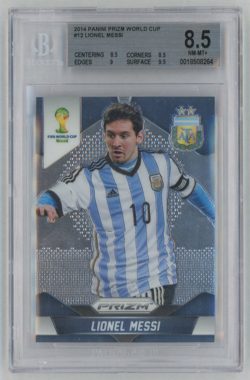 2014 Panini Prizm World Cup Lionel Messi #12 BGS 8.5