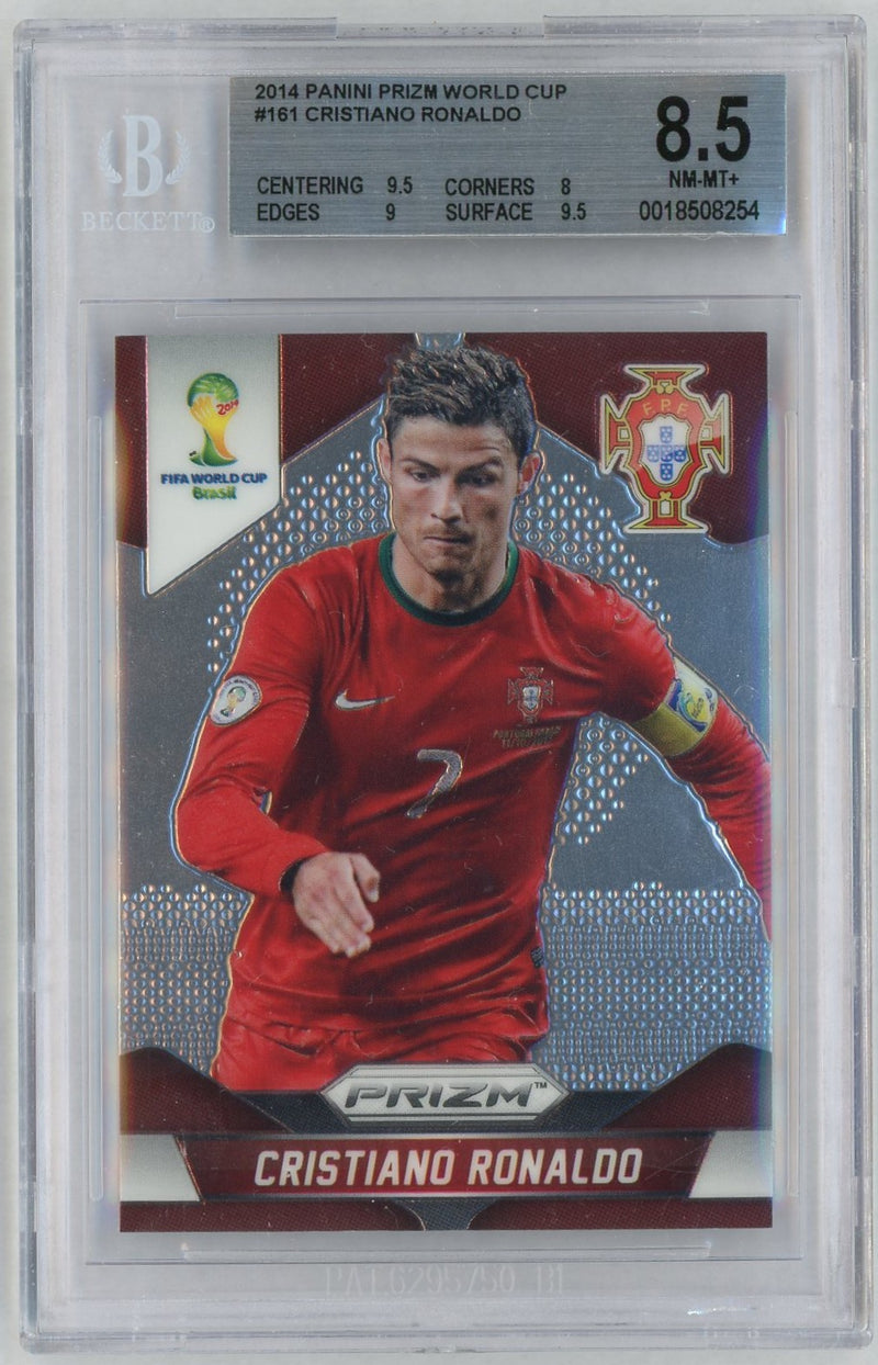 2014 Panini Prizm World Cup Cristiano Ronaldo #161 BGS 8.5